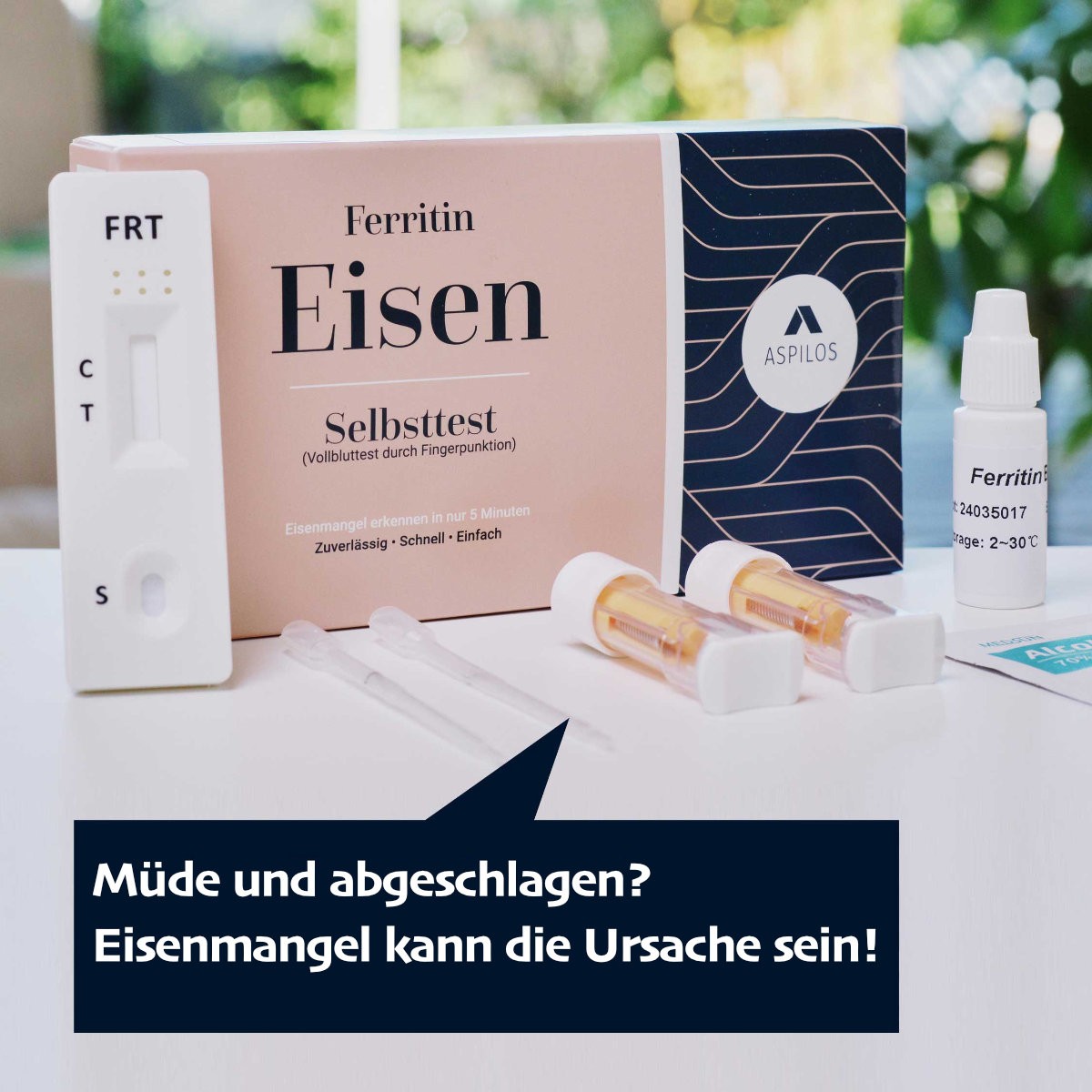 Eisen Bluttest zuhause